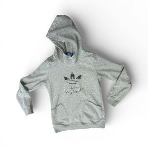 Adidas Originals Grey Trefoil Pullover Cozy Hoodie Women's M